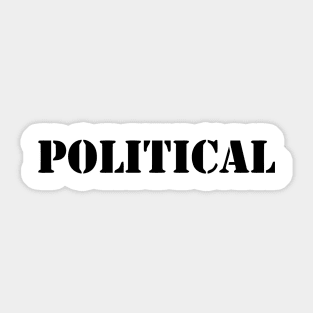 POLITICAL Sticker